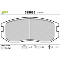 1X Bremsbelagsatz, Scheibenbremse Valeo 598626 Passend FüR Daihatsu Proton