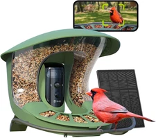 2 Smart Bird Feeder with Camera, Dual-Lens (2K+1080P) Camera for Live Streaming 