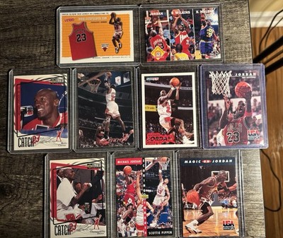 Lot of 9 Assorted Michael Jordan Base Cards Various 90s Products (see list)