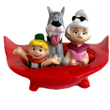 The Jetsons Vintage 1990s Applause Flying Saucer Spaceship Astro Judy Elroy TOY