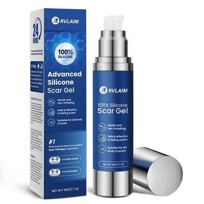 Rvlaim 100% Silicone Scar Gel Scar Cream, Advanced Silicone Gel for Removal o...