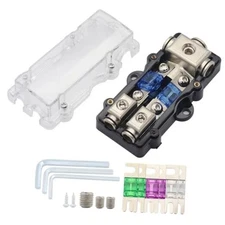 2 Way ANL Amp Fuse Block Car Audio Subwoofer Amplifier 4Gauge in 2way ANL Block