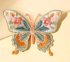 iron on patch/applique butterfly 2+3/4 x 2-inch FREE SHIPPING