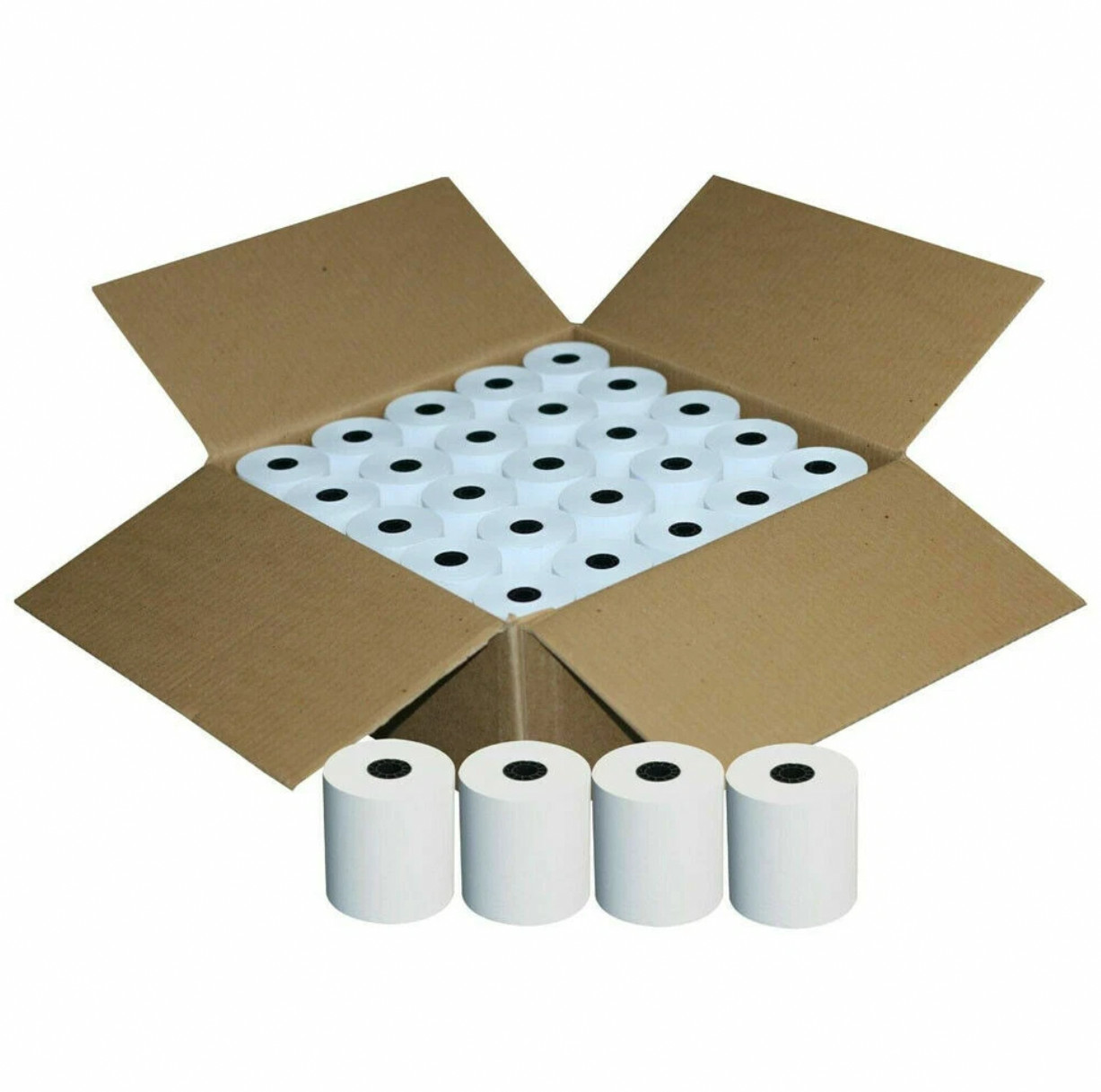 как выглядит 3-1/8" x 230 Thermal POS Receipt Paper Rolls BPA Free Cash Register 50 Rolls фото