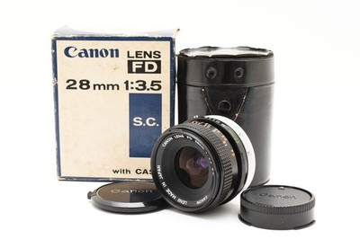 Canon FD 28mm F/3.5 S.C. 広角 MF レンズ 送料無料 Canon FD 28mm F/3.5 S.C. 広角 MF レンズ 送料無料 【公式通販】