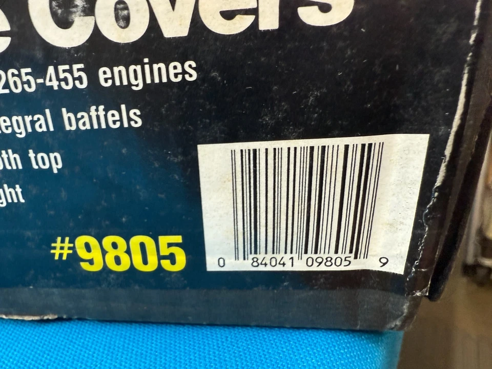 Mr.Gasket 9805 Tall-Style Chrome Plated Valve Covers For Pontiac 301-455 Engines - Image 2 of 2
