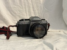 Vivitar V3800S Black 35mm SLR Film Camera w/ 50mm f/1.7 Lens Strap Case