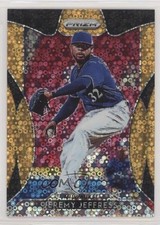 2019 Panini Prizm Neon Orange Donut Circle 135/150 Jeremy Jeffress #86 fm0