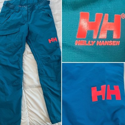 Helly Hansen Women s Ski Pants Large Blue/aqua Insulated Snowboard Pants(031)