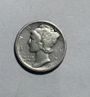 1917 Mercury Dime  Silver Circulated US Coin  Sharp Detail, Free Shipping