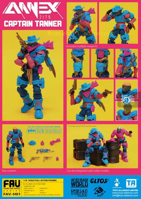 Acid Rain World 1/18 Fav-H01 Captain Tanner Action Figure In Stock