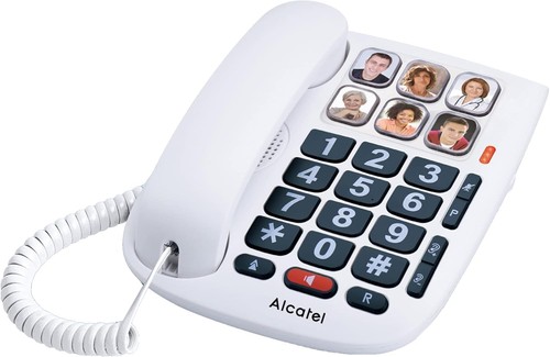 Alcatel T Max 10 - telefon dla seniorów, duże przyciski, biały, głośnik - Zdjęcie 2 z 2