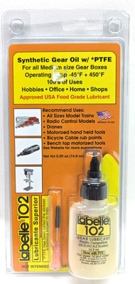 LaBelle Lubricant #102 Gear Oil Multi-Purpose  Medium Viscosity Trains Cars RC