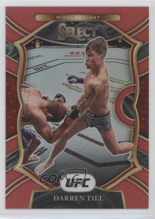 2021 Panini Select UFC Concourse Red Prizm 67/99 Darren Till #90 1b8