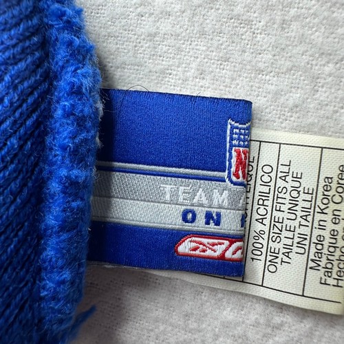 NFL Reebok One Size Blau Beanie Mütze Kappe Football - Bild 3 von 8
