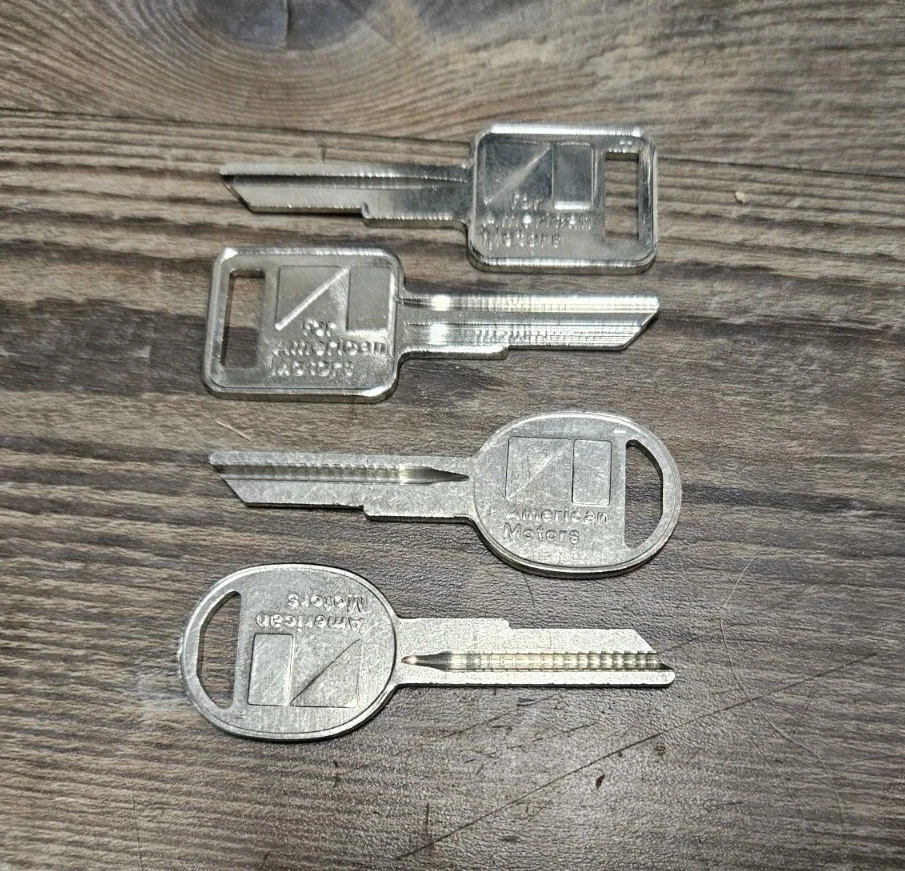 AMC Key Blank Sets Oval & Square Keys 1972-1984 AMX Javelin Eagle Hornet Pacer  - Image 2 of 4