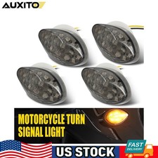 Universal Motorcycle LED Turn Signal Blinker Light Smoke 12V For Motorbikes Bike