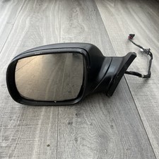 AUDI Q7 4L  LEFT PASSENGER SIDE WING MIRROR MATTE BLACK - HEATED 