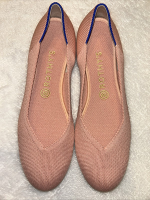 Rothy s The Flat Round Toe Rose Color Shoes Women s Size 9.5