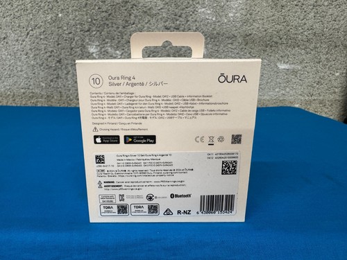 Oura Ring Gen 4 - Silber - Größe 10 - BRANDNEU VERSIEGELT - schneller kostenloser Versand - Bild 2 von 2
