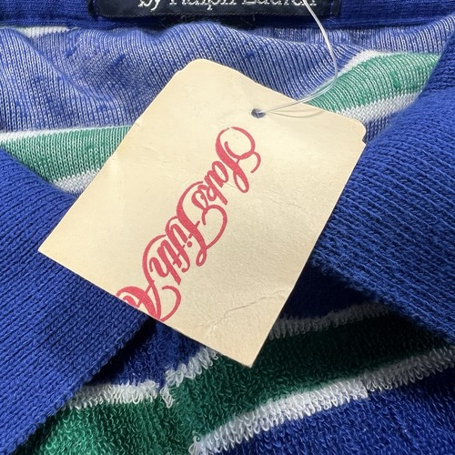 Polo Ralph Lauren Shirt Mens L Terry Cloth Vtg New Saks USA 70s Rare Unique Golf - Picture 4 of 10