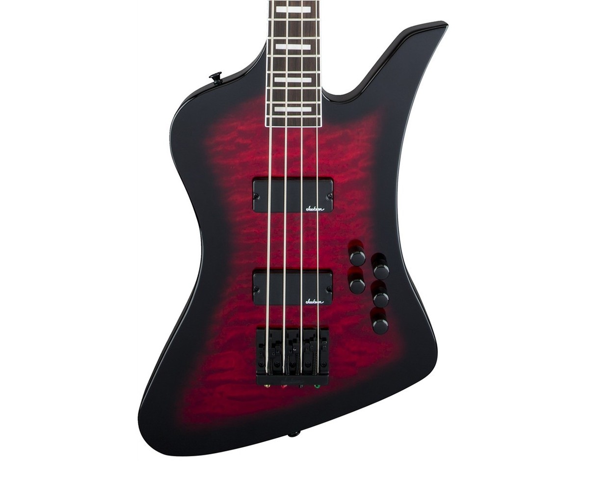 Used Jackson JS Series Kelly Bird JS3Q - Transparent Red Burst w