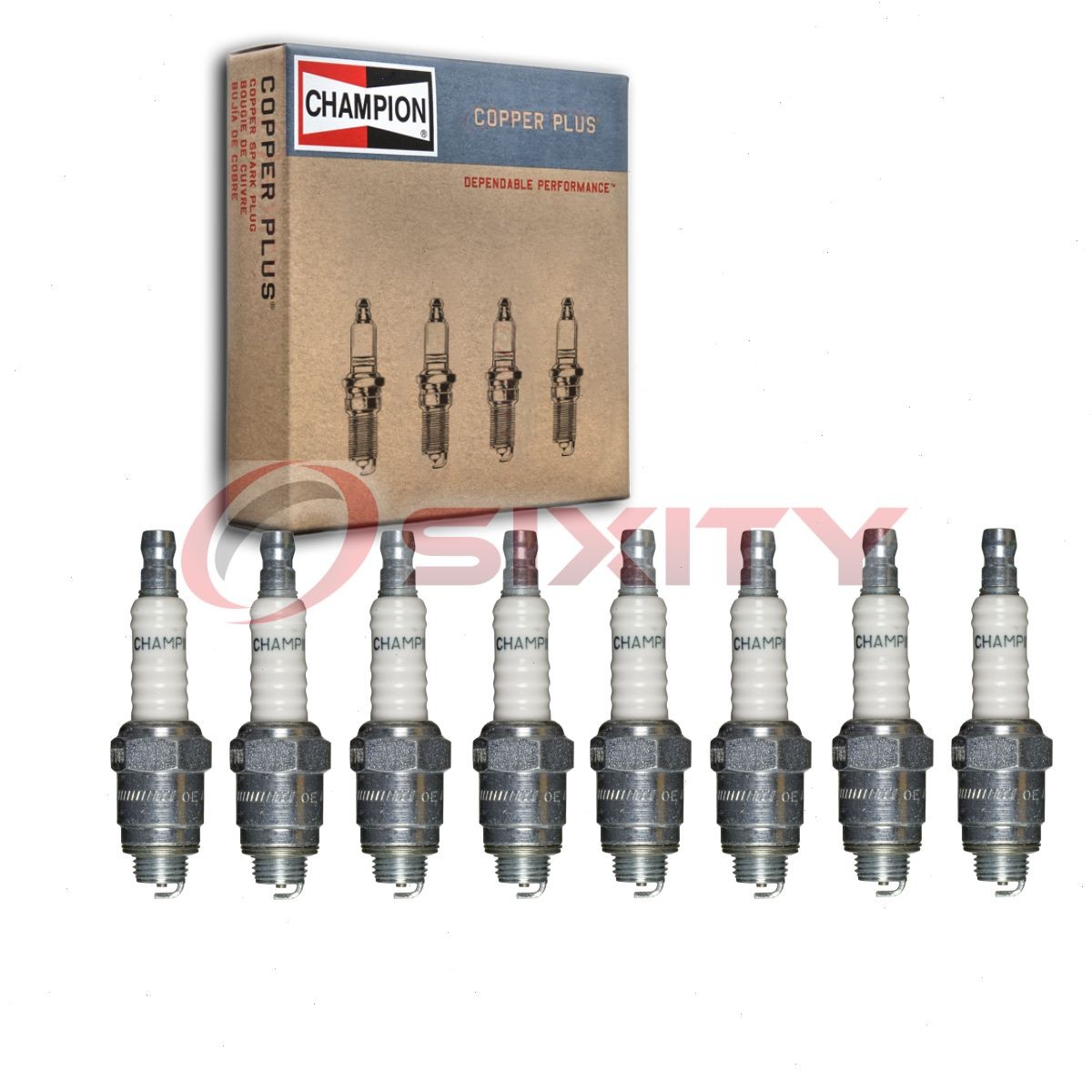 8 pc Champion Copper Plus Spark Plugs for 1949 Packard Model 2301 Ignition lc