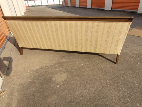 Vintage Antique Hickory English Sheraton Mahogany & Maple 80" Sofa Couch - Picture 2 of 24