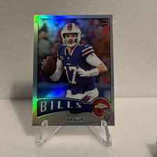 2025 Topps Chrome Josh Allen Buffalo Bills Throwback Refractor 1975-4