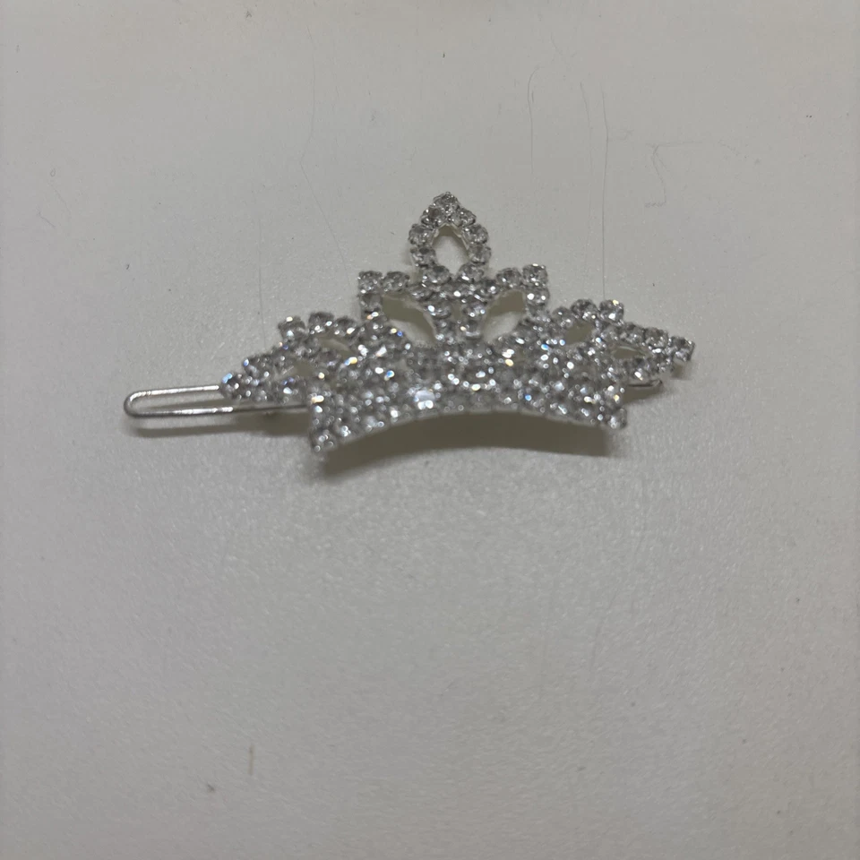 Pinzas para el pelo de tiara de perro 2 piezas - Correas corona de diamantes de imitación accesorios para cachorros Foto 3 de 4