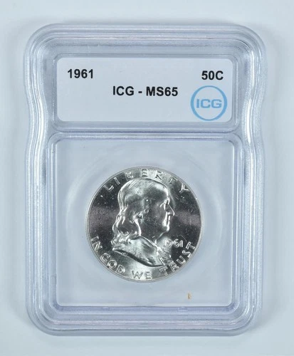 1961 Franklin Half Dollar MS65 ICG *5631