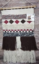 NWT 20  x 31" Wool  Hand woven India Wall Hanging Tapestry Wall Home Decor Boho