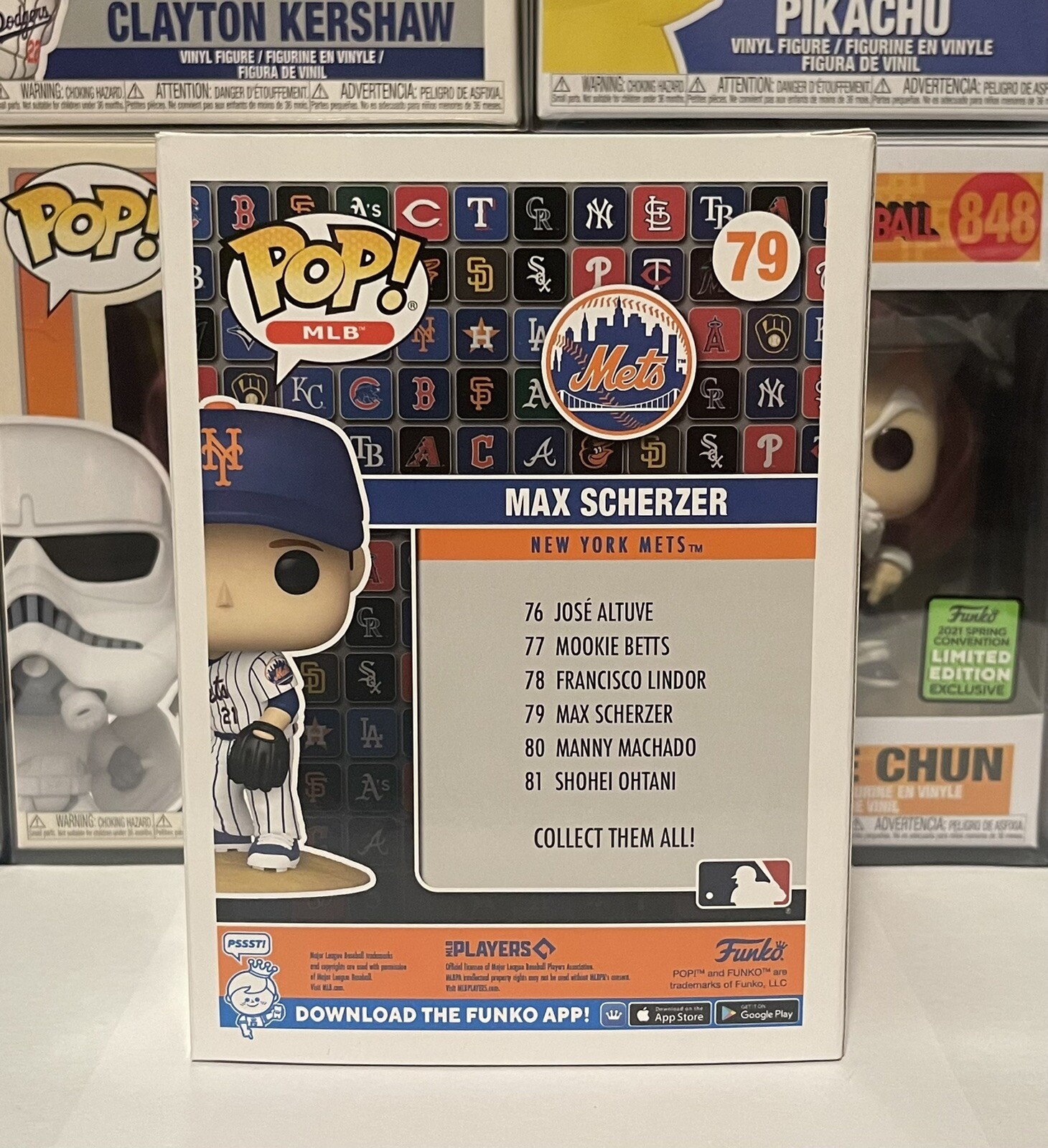 FUNKO POP! MLB: Mets - Max Scherzer - Vinyl Figure With Protector