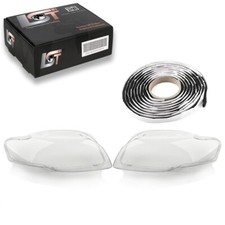 2x Diffuser Lens Headlight Left Right For Aud...