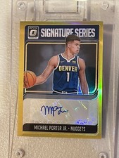 Michael Porter Jr Auto RC 2018-19 Optic Signature Series GOLD /10 Rookie