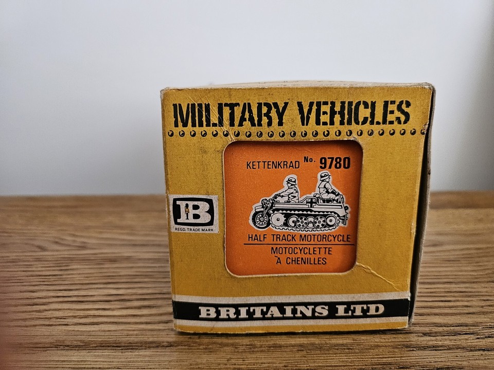 Britains Kettenkrad Half Track Motorcycle German WW2 9780 eBay