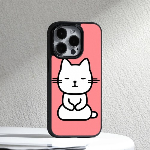 a cat happy meme art Lightweight Cover For iPhone SE4 16E 12 13 14 15 16 Pro Max - Picture 12 of 25