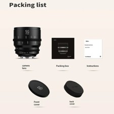 SGimage 25mm 35mm 50mm 75mm T1.4 Cine Lens Full Frame Prime Lens fr Sony L-Mount