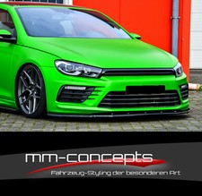 Cup Spoilerlippe für VW Scirocco R FL Frontspoiler Spoilerschwert Lippe ABS INGE