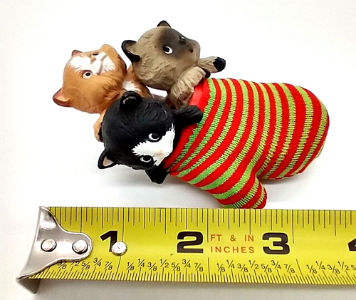 Three Kittens In A Mitten Hallmark Keepsake Ornament 1984 OX4311 In Box Vintage - Picture 13 of 14