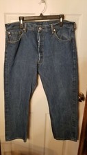 VTG LEVI 501 BUTTON FLY JEANS 40 X 30 MEDIUM WASH