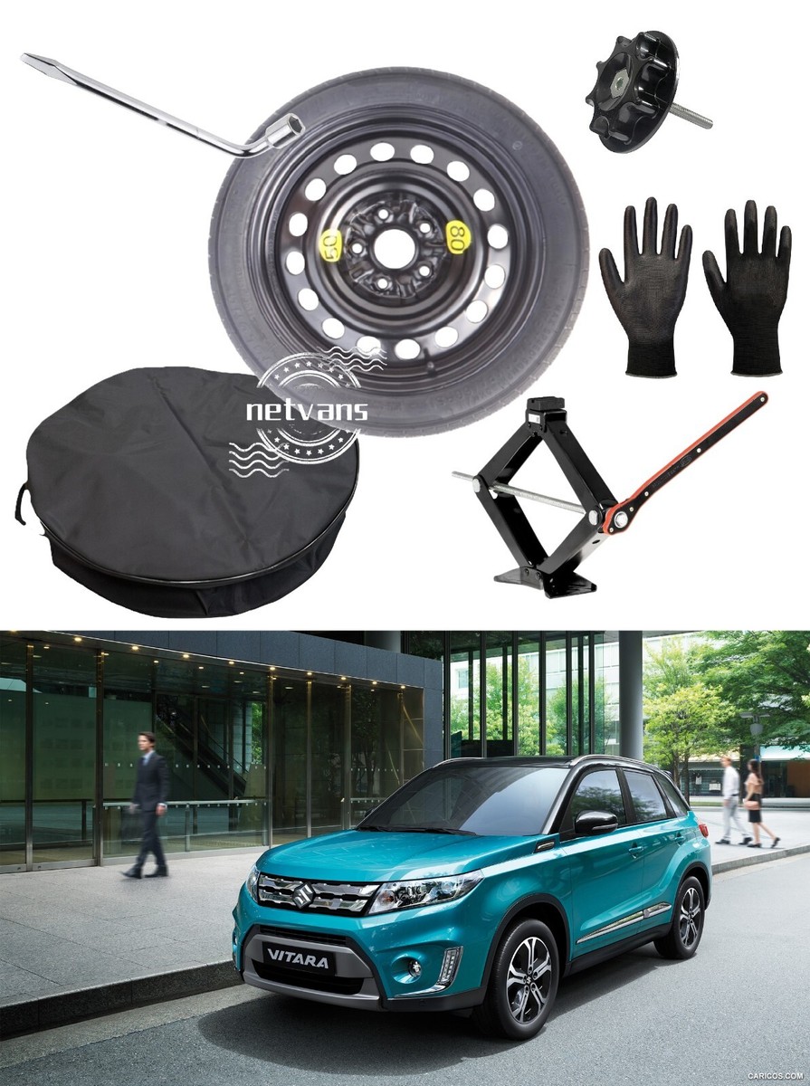 Roue De Secours (galette) 17" Pour SUZUKI VITARA - Inclut Cric Et Gants - Pneu 125/80R17 - Neuf