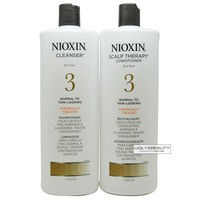 Nioxin System 3 Cleanser Liter 33.8 Oz & Scalp Therapy Liter 33.8 Oz Duo Set on sale Nioxin System 3 Cleanser Liter 33.8 Oz & Scalp Therapy Liter 33.8 Oz Duo Set on sale