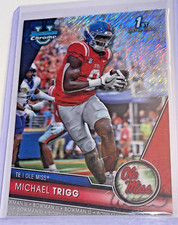 RARE MICHAEL TRIGG SILVER SHIMMER ROOKIE 2023 1ST BOWMAN U CHROME OLE MISS USC