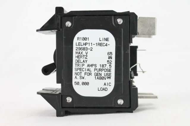 SENSATA AIRPAX 175 AMP DC 2 POLE BULLET CIRCUIT BREAKER CELHPK11-1RS4-32537-8