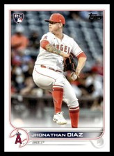 2022 Topps Jhonathan Diaz  Rookie Advanced Stats Back #'d /300 332 Angels