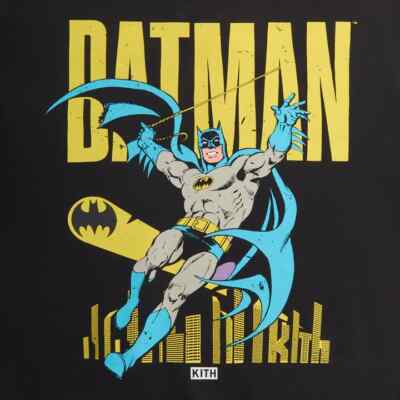 【グティ 】KITH×BATMAN Vintage Nelson Kith x Batman Thugs Vintage Nelson Crewneck Black Men's