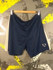 Nike Team Vintage Football Soccer Shorts Blue Polyester Men Size L ig93
