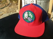 Vintage PG&E "Save Energy and Money" Snapback Trucker Hat Advertising Collectibl