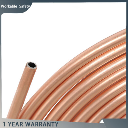 1/4" & 3/16" 25 Ft. Iron Plating Copper Brake Line Tubing Kit 32 Fittings - Picture 9 of 11